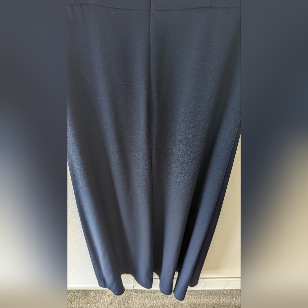 Adrianna Papell Off Shoulder Ruffled Sleeveless Zipper Back Solid Full-Length - Picture 9 of 11
